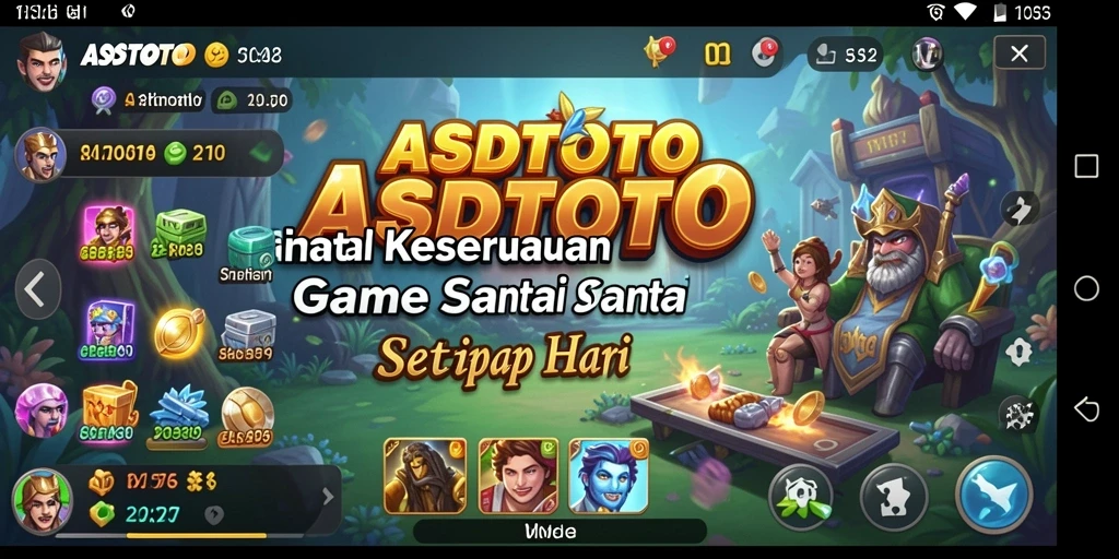 Tampilan gameplay yang cerah dan menyenangkan dalam ASDTOTO.