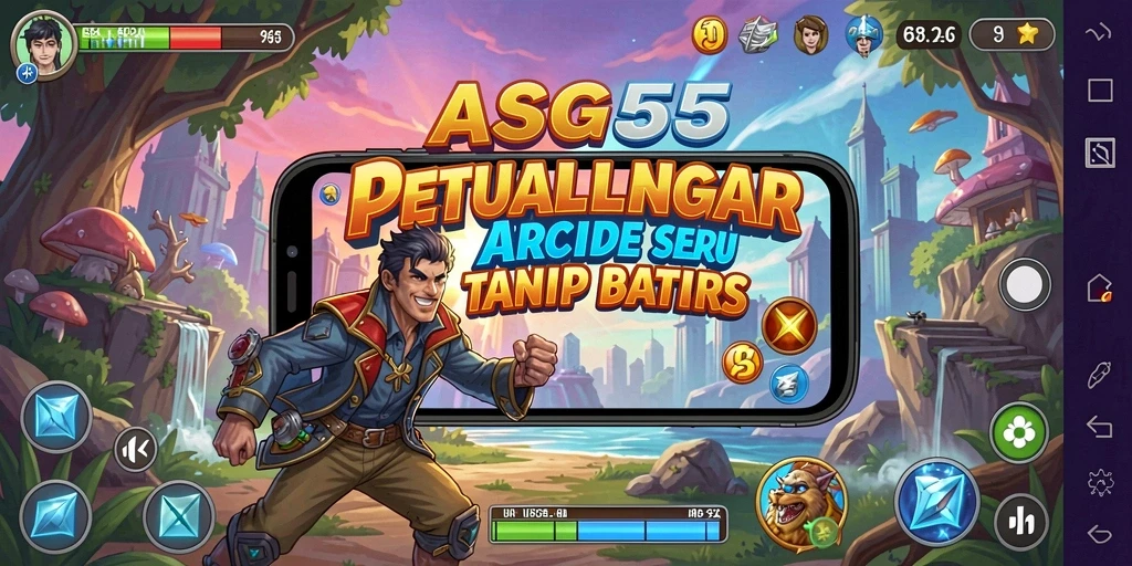 Tampilan gameplay seru dalam ASG55 yang menantang.