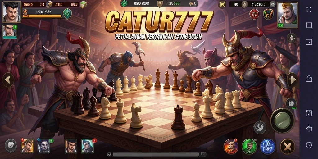 Tangkapan layar gameplay CATUR777 yang penuh aksi dan strategi.