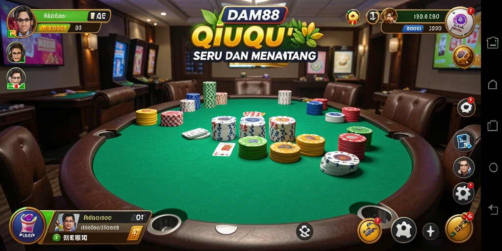 Screenshot gameplay QiuQiu yang seru di DAM88.