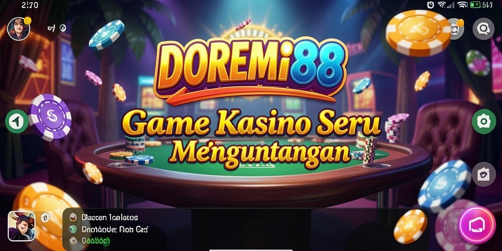 Tampilan gameplay DOREMI88 dengan suasana Kasino yang mendebarkan.
