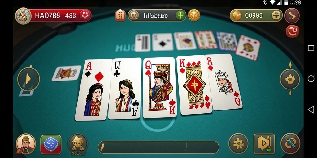 Screenshot HAO788 menampilkan gameplay seru dalam permainan Domino.