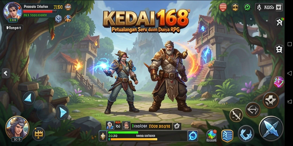 Gameplay seru KEDAI168 dengan karakter dan petualangan yang menantang.