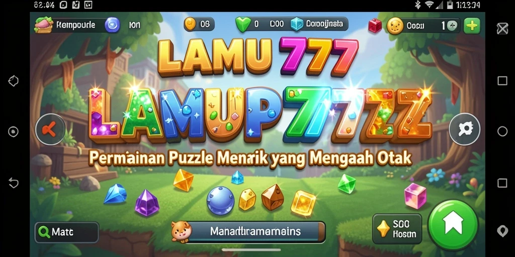 Tampilan screenshot LAMPU777 menampilkan gameplay Puzzle yang seru dan menantang.