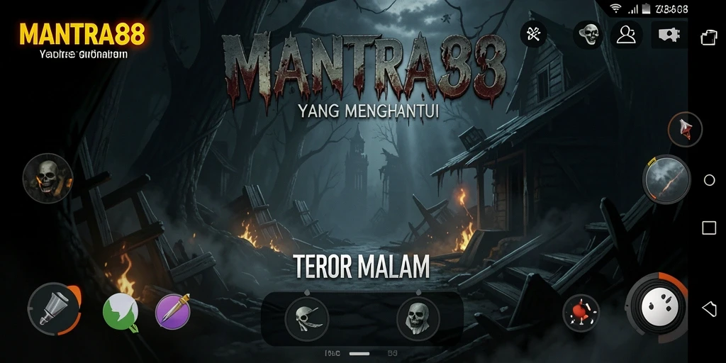 Tampilan gameplay menegangkan di dunia penuh kegelapan dan ketakutan.