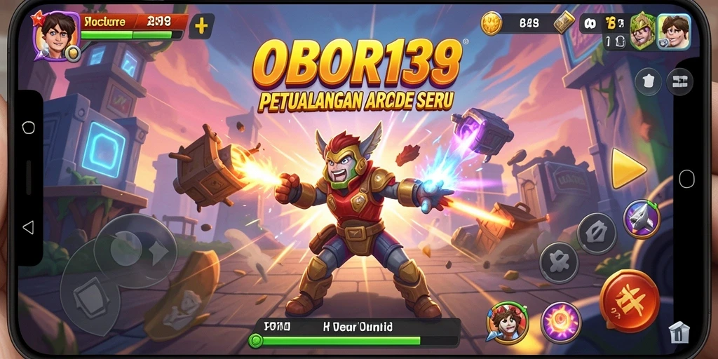Screenshot gameplay OBOR138 menampilkan aksi seru dan tantangan arcade.
