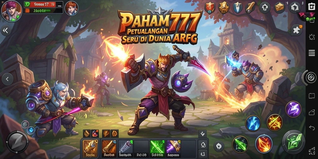 Tampilan gameplay seru dalam PAHAM777 - ARPG penuh aksi.