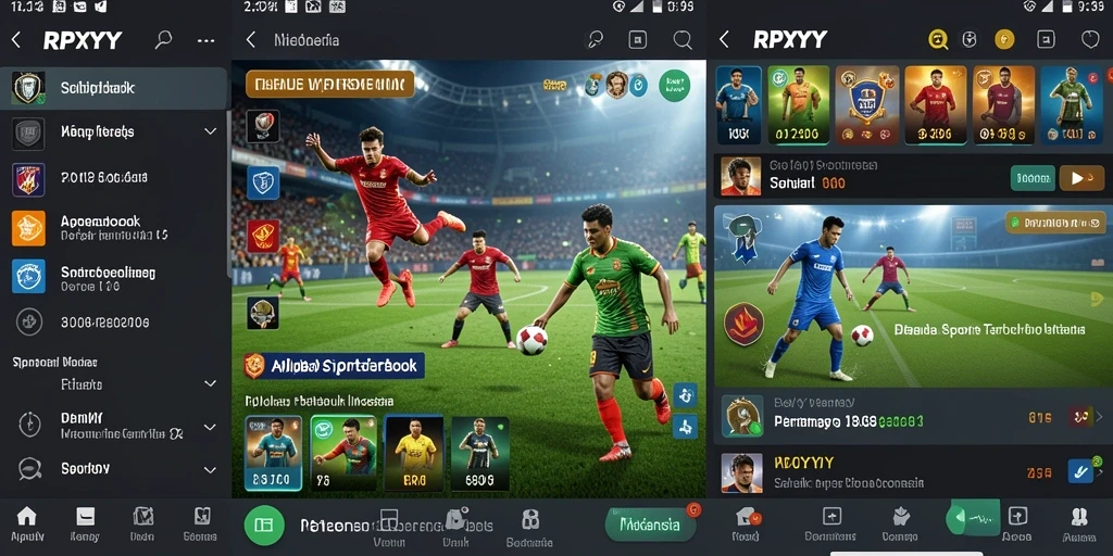 Tampilan screenshot RPYYY menampilkan fitur taruhan olahraga dengan jelas.