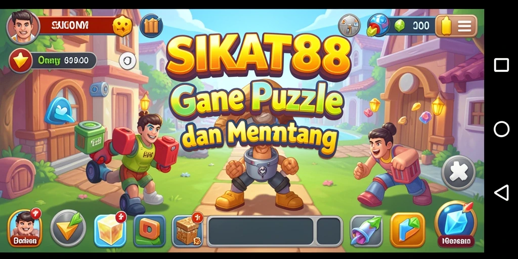 Tampilan permainan SIKAT88 dengan berbagai puzzle menarik.