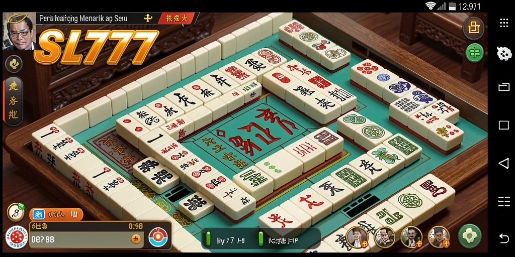 Screenshot gameplay SL777 menampilkan aksi seru permainan Mahjong.